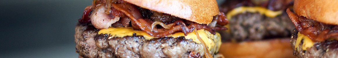 Eating Burger at Burger 7 restaurant in Alexandria, VA.